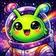 A vibrant, abstract avatar featuring a geometric pattern forming the shape of an animal, with a mix of vivid colors creating 