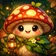 Colorful and unique fantasy creature avatar with vibrant, whimsical features, perfect for a customer review profile.